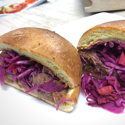 Hawaiian BBQ Pulled Pork Sandwich