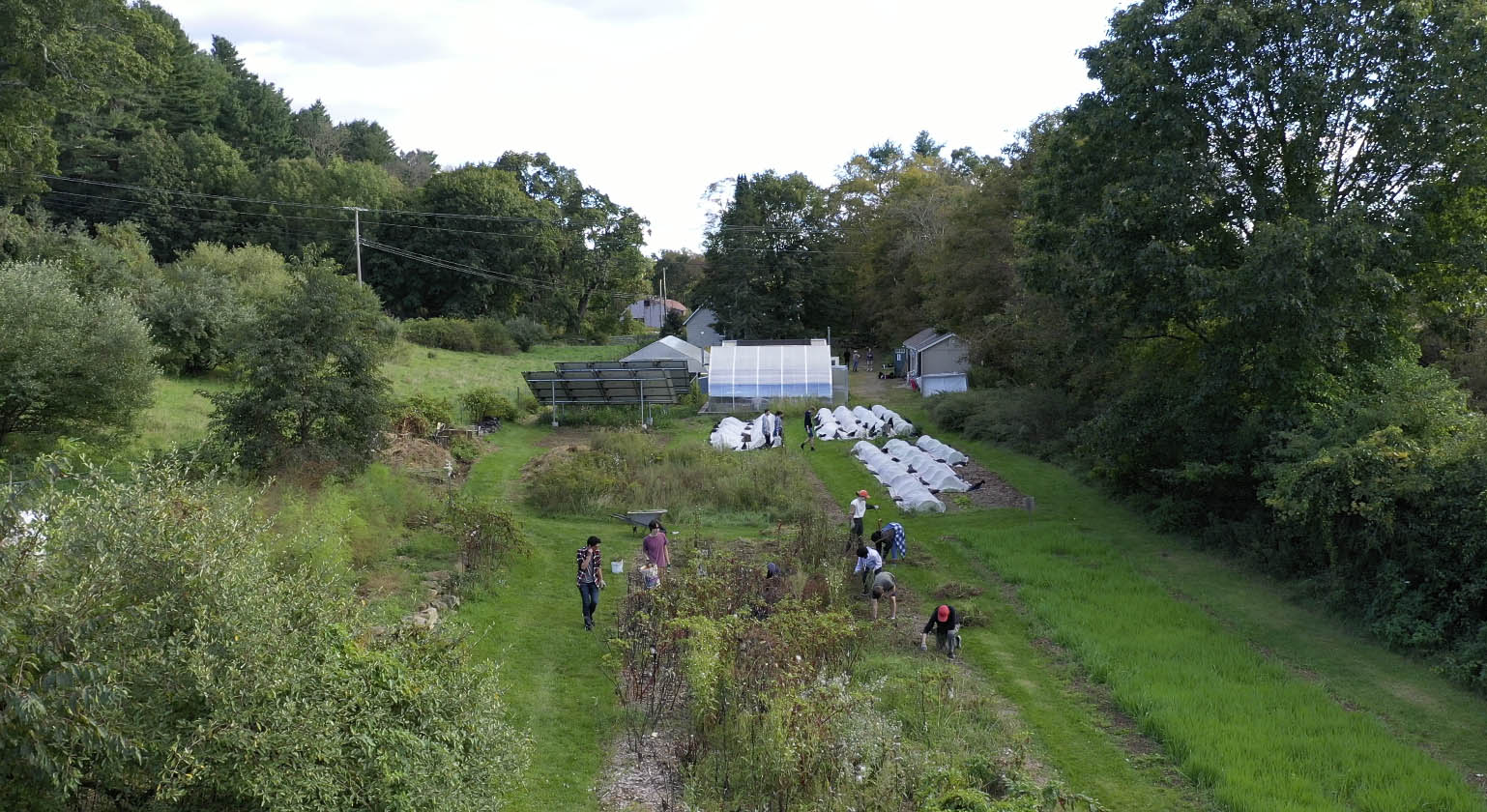 Farm drone photo