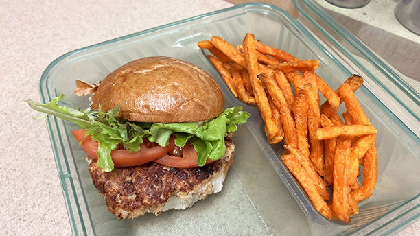 Green Piece Container at One Plate, Two Plates